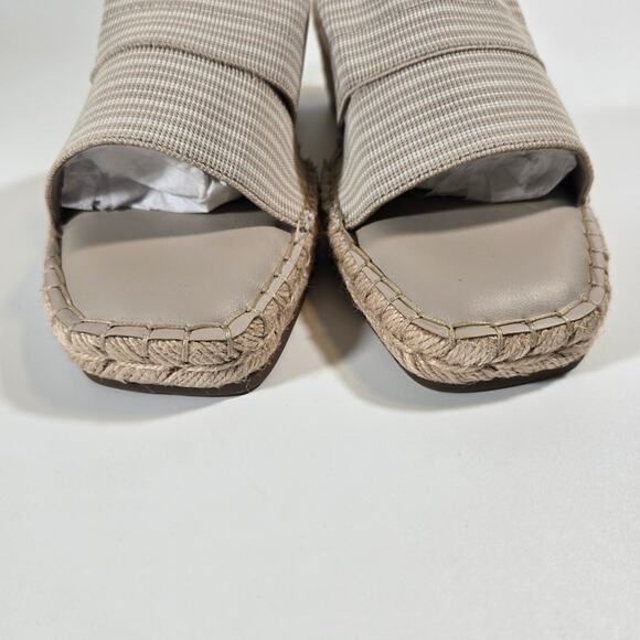 L Me Too Cayman Natural Ivory Slip On Wedge Sandals Womens Size 10 Espadrille - Picture 4 of 10